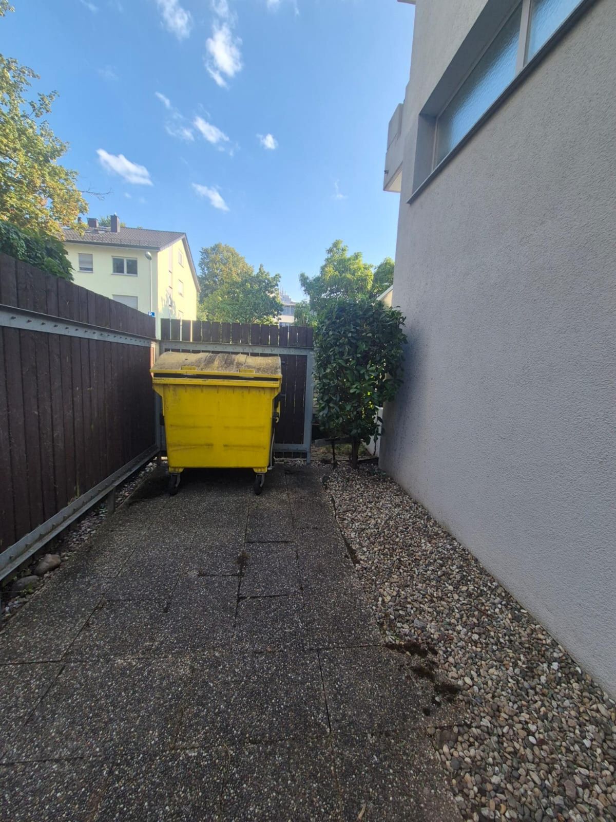Mülltonnenplatz freigeschnitten – nachher